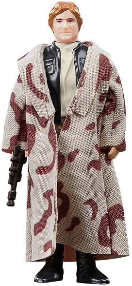 STAR WARS Retro Collection Han Solo (Endor), Return of The Jedi 3.75-Inch Collectible Action Figures, Ages 4 and Up