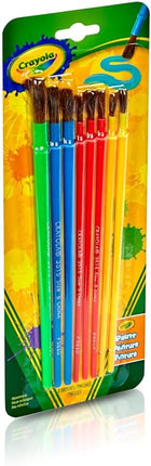 Crayola Kids Paint Brush Set (8ct), Painting Supplies for Kids, Assorted Sizes, Kids Arts & Crafts Supplies for Elementary & Preschool