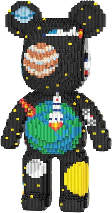 DAHONPA Animal Space Bear Micro Building Blocks Set (7220 Pieces) Universe Planet Brick with Storage Drawer, Gift for Adults and Kids