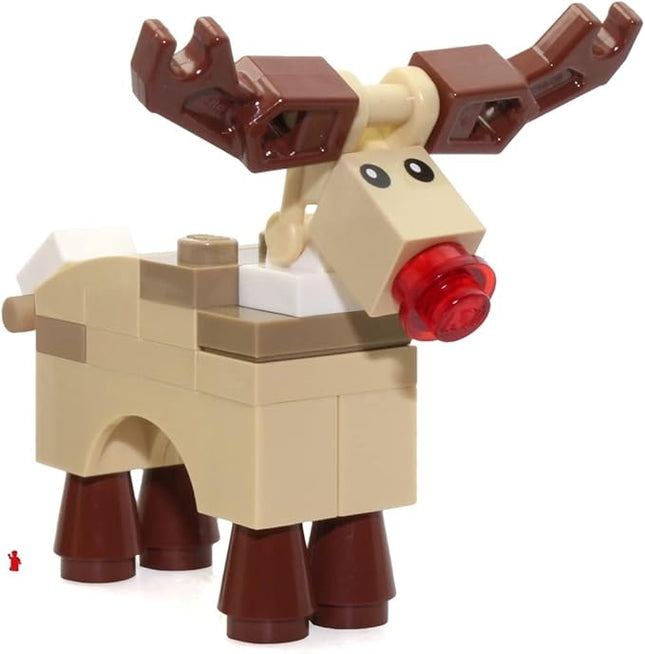 LEGO Holiday MiniFigure Animal - Reindeer (Rudolph with Red Nose) 10245