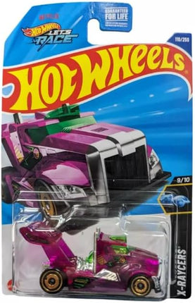 Hot Wheels Rig Storm [Purple] Treasure Hunt, X-Raycers 9/10, 110/250, 1:64 Scale Diecast Car