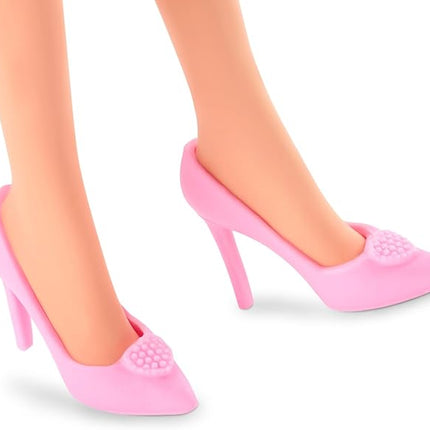 Barbie The Movie Doll, Margot Robbie as, Collectible Doll Wearing Pink and White Gingham Dress with Daisy Chain Necklace