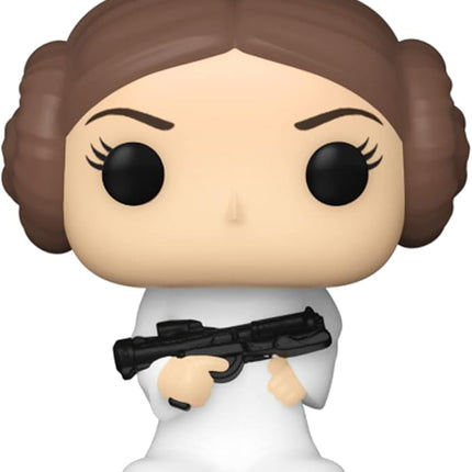 Funko Bitty POP! Star Wars - Leia, 4-Pack - Princess Leia, R2-D2, C-3PO and A Surprise Mystery Mini Figure - 0.9 Inch (2.2 Cm) Collectable - Stackable Display Shelf Included - Gift Idea