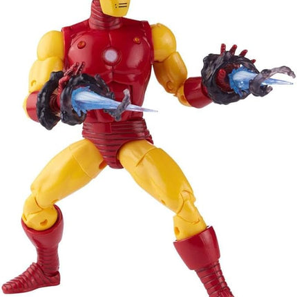 Marvel Hasbro Legends Series 20th Anniversary Series 1 Iron Man 6-Inch Action Figure Collectible Toy, 9 Accessories F3463 Multi