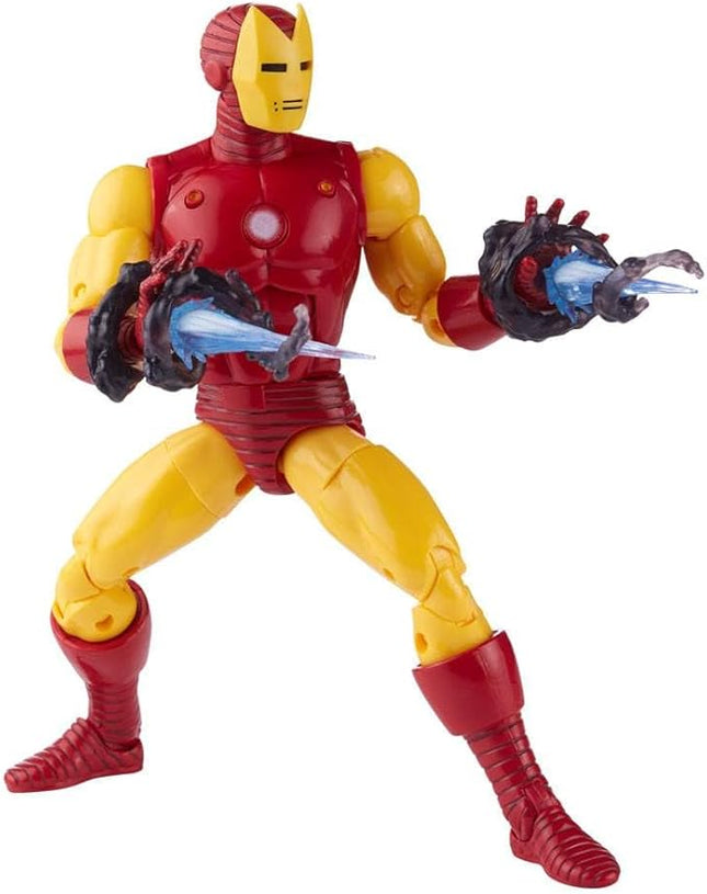 Marvel Hasbro Legends Series 20th Anniversary Series 1 Iron Man 6-Inch Action Figure Collectible Toy, 9 Accessories F3463 Multi