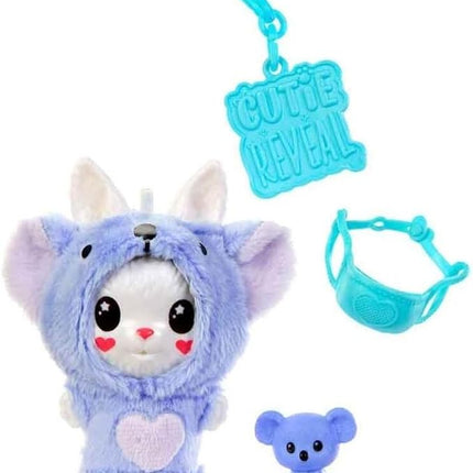Barbie Cutie Reveal Animal Costume-Themed Pet & Accessories with 5 Surprises Including Mini Pet, Color Change & Clip, HRK32