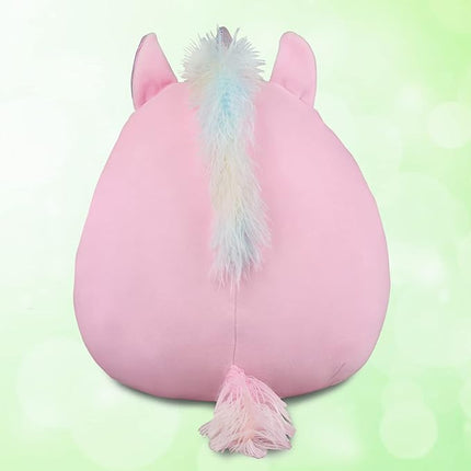 Marsjoy 8" Pink Unicorn Plush Pillow Toy Squishy Stuffed Animal Plushie Pillow Cute Unicorn Huggable Toy Kawaii Soft Cushion for Girl Kid Children's Day Birthdays Christmas