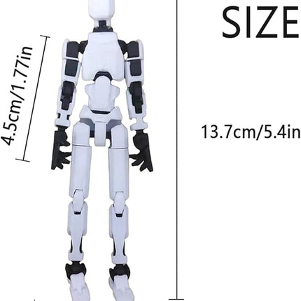 (Assembly Completed 2025 New Titan 13 Action Figure Set,Lucky Robot 13 Action Figure 3D Printed Multi-Jointed Movable,Nova 13 Action Figures,Multiple Accessories (Assembly Completed- 9pcs)