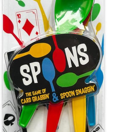 Spoons Card Games for Kids - Spoons Game, Deck of Cards, Fun Family Games for Kids and Adults, Playing Cards, Game Night, Travel Games, 3-5 Multi-Player Card Game, Games for Adults, Ages 7