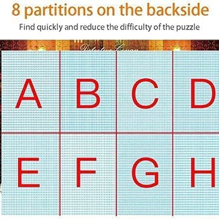 1000 Pieces Puzzle for Adults, Wooden Puzzles 29.5 x 19.7 in,Bookshelf Canal