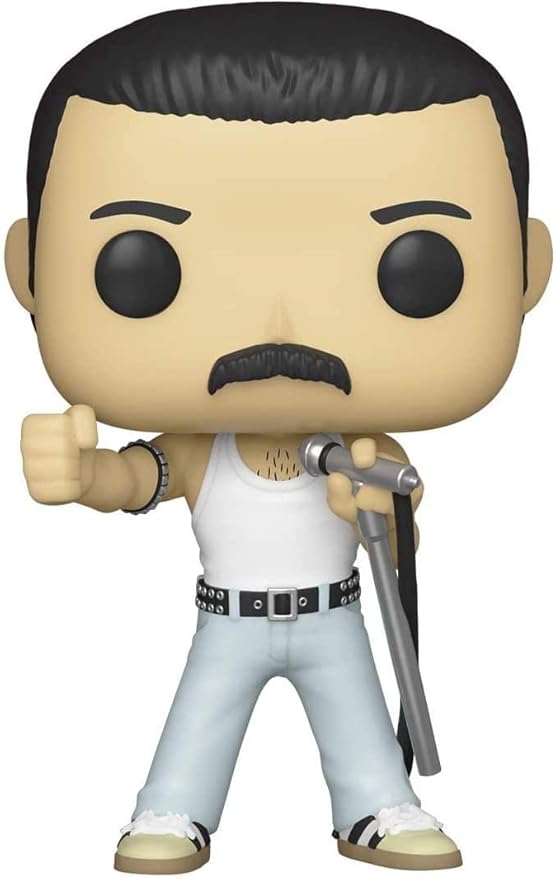 Funko POP Pop! Rocks: Queen - Freddie Mercury Radio Gaga 1985, Multicolor, 3.75 inches