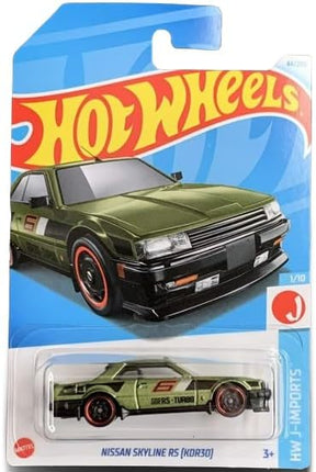 Hot Wheels Nissan Skyline RS (KDR30) Green 1/10 Scale, HW J-Imports