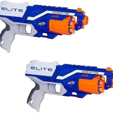 NERF N-Strike Elite Disruptor 6 Dart Rapid Fire NERF Gun Blaster Shoots 90 ft! (Twin Pack)
