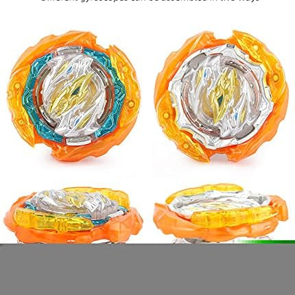Bey Battle Burst Gyro Blade Toy Set Great Birthday Gift for Kids Children Boys 6 8 + Metal Fusion Attack Top Battling Game with 4 Spinning Tops 2 Two-Way Launcher