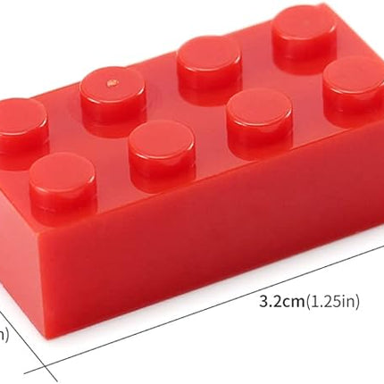 Feleph 320 Pieces 2x4 Red Bricks Parts Building Blocks Classic Creative Play Set Toy Accessories Compatible with 3001 Major Brick Brands (Red)