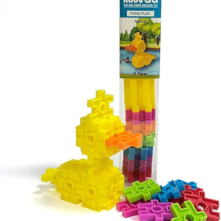 KADU DA Pond Play Duck 31 Piece Set - STEM/STEAM Building + Construction Toy, for Open + Imaginative Play