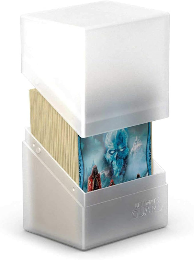 Ultimate Guard Boulder 80+ Classic, Deck Case for 80 Double-Sleeved TCG Cards, Frosted, Secure & Durable Storage for Trading Card Games, Soft-Touch Finish