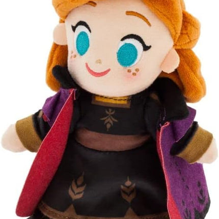 Disney Store Official Anna nuiMOs Plushie - Soft Plush with Embroidered Features, Poseable Hands & Turning Head, Magnetic Hands for Holding, 6 Inches, Dress Up with nuiMOs Outfits