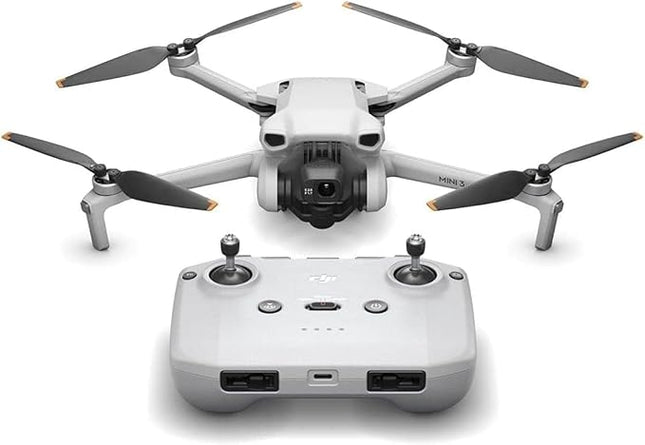 DJI Mini 3, Drones with Camera for Adults 4K, 38-min Flight Time, up to 32800ft (10km) Video Transmission, True Vertical Shooting, GPS Auto Return Integrated, Mini Drone with Camera for Beginners