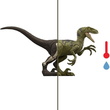 Mattel Jurassic World Dino Reveal Dinosaur Toys, Unpack Surprise & Warm Water Uncovers Full Decoration, 5 to 7 Inches, Species Vary