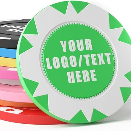 100 Custom Plastic Bar Tokens, Full-Color Print Your Photo and Text, Suitable for Party, Event Promotion, Business Card, Store Coupons, Card and Board Games