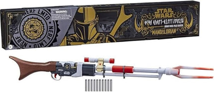 Nerf Star Wars Amban Phase-Pulse Blaster, The Mandalorian, Scope with Illuminated Lens, Blaster Sounds, Acrylic, 10 Nerf Darts, 50.25 inches