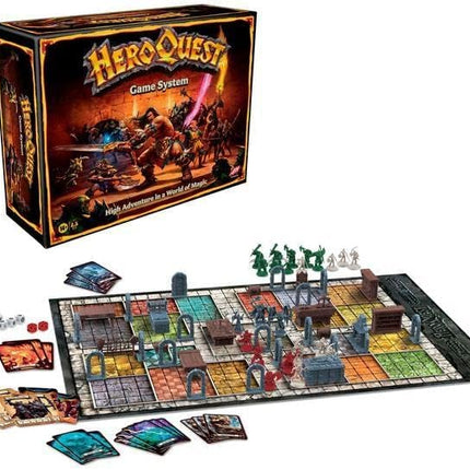 Hasbro Gaming Avalon Hill HeroQuest Game System Tabletop Board Game,Immersive Fantasy Dungeon Crawler Adventure Game for Ages 14 and Up,2-5 Players