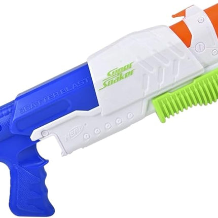 Nerf Super Soaker Scatter Blast Water Blaster, 5 Streams of Water, Pump Action, Kids Outdoor Water Toy, Gifts for 6 Year Old Boys & Girls