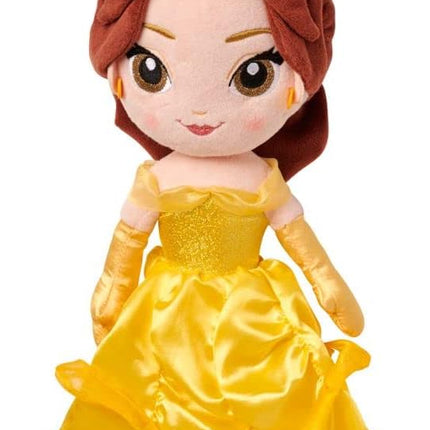 Disney Store Official Princess Plush Doll, Belle from Beauty and The Beast, Medium 14 Inches, Soft Plushy with Embroidered Features, Princess Toys for Girls, Disney Dolls, Stuffed Animals for Girls