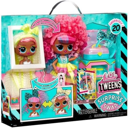 L.O.L. Surprise! Tweens Surprise Swap Curls-2-Crimps Cora Fashion Doll with 20+ Surprises Including Styling Head and Fabulous Fashions and Accessories – Great Gift for Kids Ages 4+