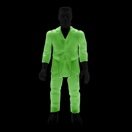 Super7 Universal Monsters Frankenstein (Glow-in-The-Dark Costume Colors) - 3.75 in Scale Reaction Figure