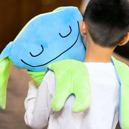 Bumpas Weighted Plush Toy – Machine Washable Calming Stuffed Animal for Kids – Arms and Body are Weighted to Give a Realistic Hug – Soft Companion for Playtime, Naptime & Travel (Shloof)