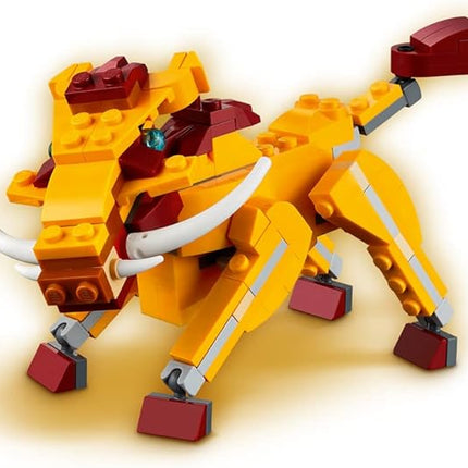 LEGO Creator 3in1 Wild Lion 31112 3in1 Toy Building Kit Featuring Animal Toys for Kids, New 2021 (224 Pieces)