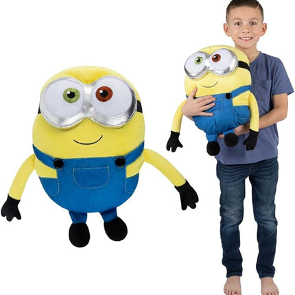 Franco Minions: The Rise of Gru, Bedding Super Soft Plush Bob Cuddle Pillow Buddy, (Official Minions Product)