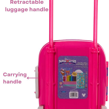 Disney Junior Super Kitties Color and Roll Activity Set with Carrying Case, Stickers, & Art Supplies
