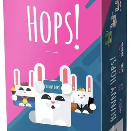 Bunny Hops! – Funny board game for family and friends, 4-16 players, guessing and mimes for adults and children, ages 10+, English edition