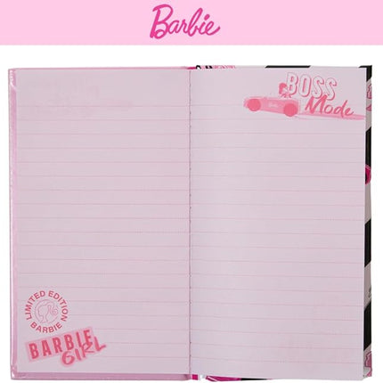 Barbie Sparkle Journal Set for Kids, Journal Kit with Stickers and Gems