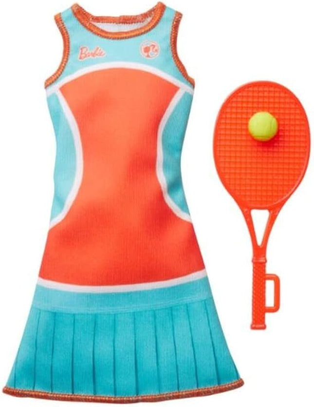 Barbie Clothes - Career Outfits for Ken Doll, Tennis Player Uniform with Ball and Racket, Multi