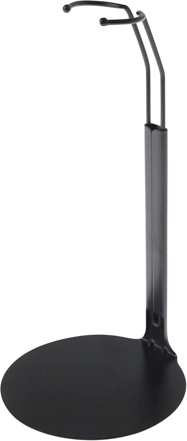 Plymor DSP-5125B Black Adjustable Doll Stand, fits 10, 11, and 12 inch Slim Waist Dolls, Waist is 1.125" - 1.5" wide, 3.25" - 4" around, Pack of 24