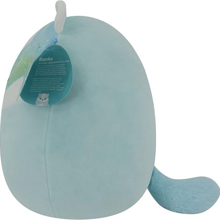 Squishmallows 12-Inch Banks Blue Badger - Medium-Sized Ultrasoft Official Kelly Toy Plush