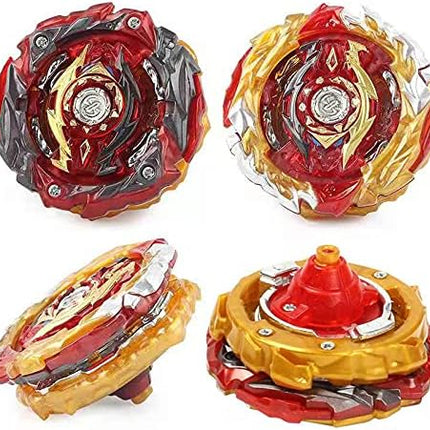 Bey Battle Burst Gyro Blade Toy Set Great Birthday Gift for Kids Children Boys 6 8 + Metal Fusion Attack Top Battling Game with 4 Spinning Tops 2 Two-Way Launcher
