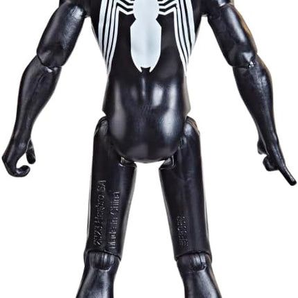 Marvel Epic Hero Series Symbiote Suit Spider-Man Action Figure, 4-Inch Toy with Accessory, Kids Ages 4 and Up, Medium