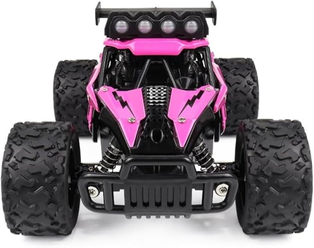 Asou Remote Control Car 2.4GHz RC Off Road High Speed Toy Car with LED Headlight and Rechargeable Battery for Girls Boys Kids