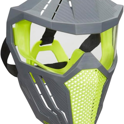 Nerf Hyper Face-Mask - Breathable Design, Adjustable Head Strap, Green Team Color - for Teens,-Adults