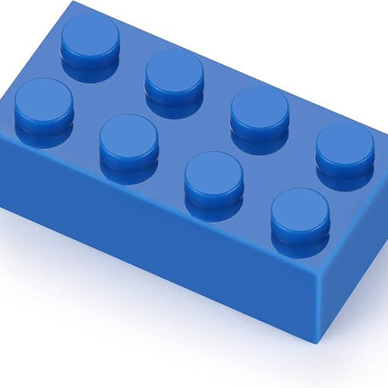 Feleph 100pcs 2x4 Bricks Blue Pieces Classic Parts Bricks Building Creative Play Blocks Set Toy Combine with Major Brick Brands