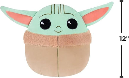 Squishmallows Original 12in “Star Wars” Grogu Plush (Medium-Sized)