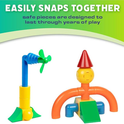 POPULAR PLAYTHINGS 18302 Mag Builder Magnetic Building Toy for Kids with 30 Colorful Pieces