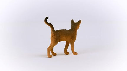 Schleich Farm World - Abyssinian Cat Toy - Realistic Cat Figurine - Kitty Figure for Kids and Toddlers Ages 3+