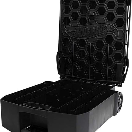 Hot Wheels 100-Car Storage Case – Large Capacity Organizer for 1:64 Die-Cast Vehicles with Handle and Latch, Durable Portable Carrying Case for Kids, Travel, and Toy Car Collectors