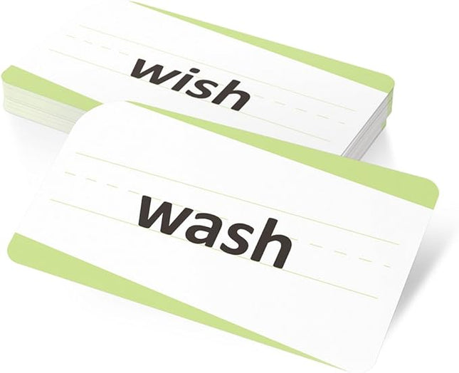 100 Vocabulary Flash Cards for Sight Words - 6 Learning Games per Deck for Preschool & Elementary Early Learning - 1st Grade